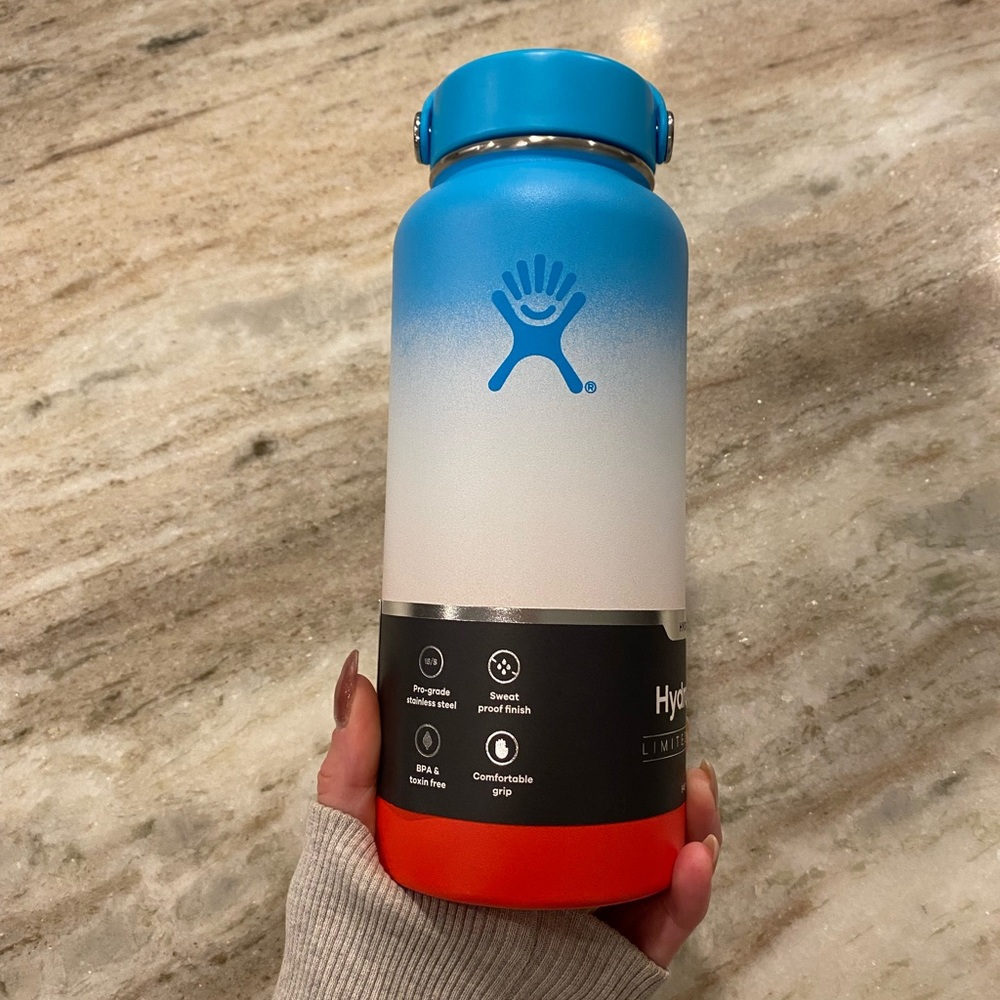 Hydro Flask Wide Mouth 32oz Hawaii Shave Ice Limited Edition, Coconut Rainbow